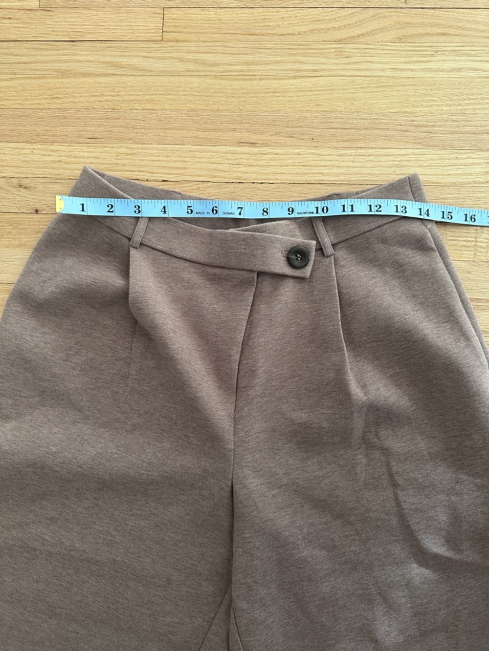 OGL Wide-Leg Trousers in Taupe - Picture 9 of 11